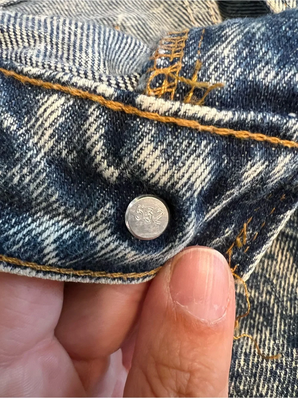 1989 Made in USA vintage Levi's Men's Acid Wash Blue Jeans